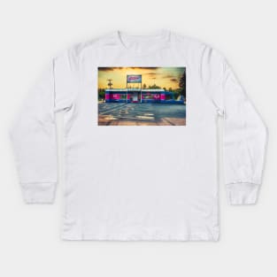 Gillis Drive-in Montague PEI Kids Long Sleeve T-Shirt